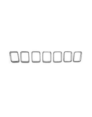 KIT MODANATURA GRIGLIA RADIATORE CROMATE 7 PEZZI JEEP COMPASS (MP/M6/MV/M7) 2016 2022 OEM K68405259AA