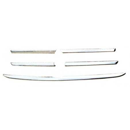 KIT MODANATURA GRIGLIA RADIATORE CROMATE 5 PEZZI MERCEDES-BENZ ML (W163) 1998 2005 OEM A1638801085