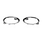KIT CORNICI FENDINEBBIA DX/SX CROMATI RENAULT MEGANE COUPE/CABRIO (DZ0/DZ1) 2014 2016 OEM 261527339R