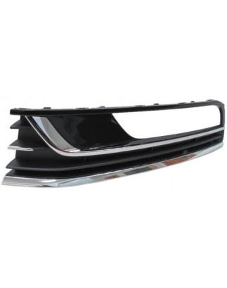 GRIGLIA PARAURTI ANT SX NERA LUCIDA CROMATI VOLKSWAGEN PASSAT (362/365) 2011 2015 OEM 3AA854661B9B9