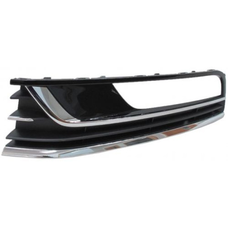GRIGLIA PARAURTI ANT SX NERA LUCIDA CROMATI VOLKSWAGEN PASSAT (362/365) 2011 2015 OEM 3AA854661B9B9