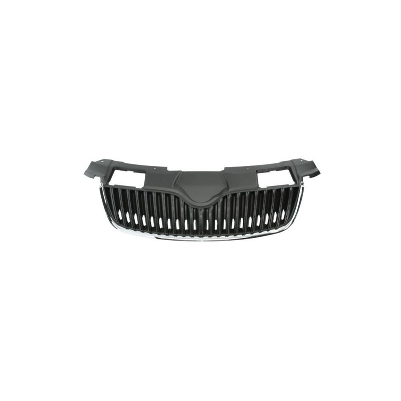 GRIGLIA PARAURTI ANT NERA CROMATA SKODA FABIA (542/545) 2010 2014 OEM 5J0853668C9B9
