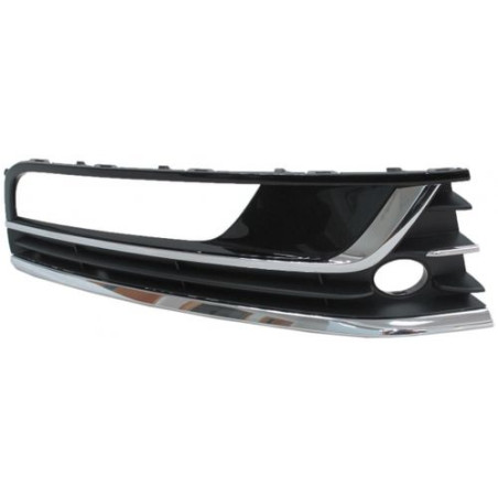 GRIGLIA PARAURTI ANT DX 3 NERA LUCIDA CROMATI VOLKSWAGEN PASSAT (362/365) 2011 2015 OEM 3AA854662C9B9