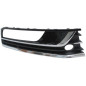 GRIGLIA PARAURTI ANT DX 3 NERA LUCIDA CROMATI VOLKSWAGEN PASSAT (362/365) 2011 2015 OEM 3AA854662C9B9
