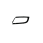 GRIGLIA PARAURTI ANT DX NERA (SOLO CORNICE) SKODA SUPERB (3T4/3T5) 2013 2015 OEM 3T08076829B9