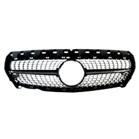 GRIGLIA PARAURTI ANT NERA LUCIDA CROMATA MERCEDES-BENZ CLA (117) 2013 2016