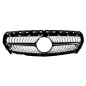 GRIGLIA PARAURTI ANT NERA LUCIDA CROMATA MERCEDES-BENZ CLA (117) 2013 2016