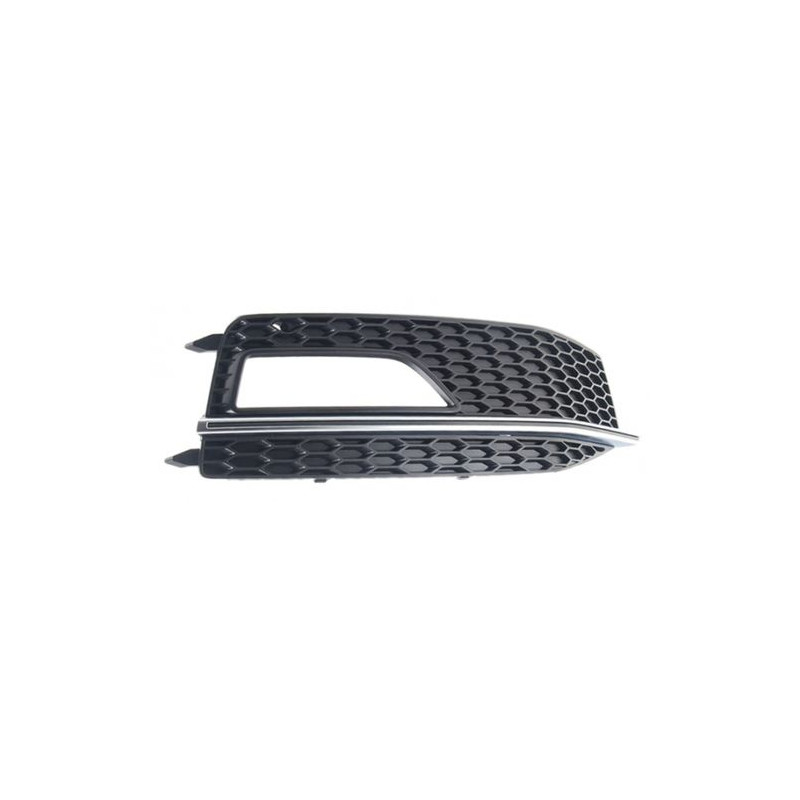 GRIGLIA PARAURTI ANT DX CROMATA INTERNO NERO AUDI A4 (8KH/8K2/8K5) 2011 2015 OEM 8K0807682P01C