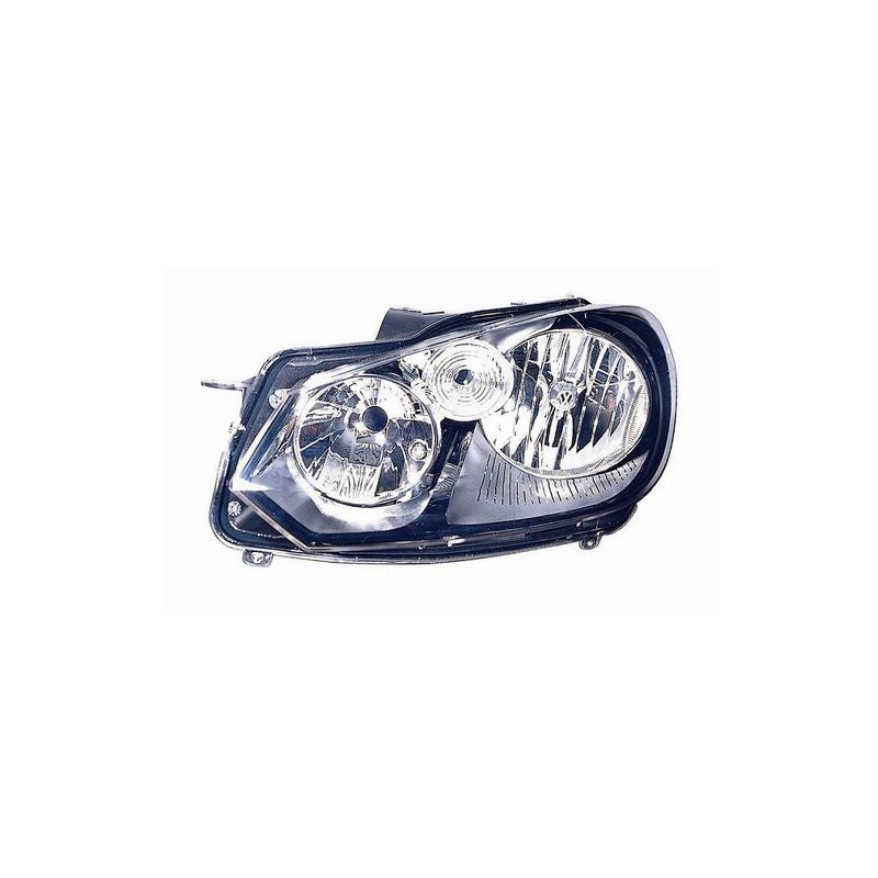 FARO FANALE PROIETTORE DX H7,H15 HELLA NERA VOLKSWAGEN GOLF VI (5K1) 2008 2013 OEM 5K1941006L