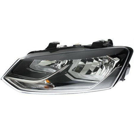 FARO FANALE PROIETTORE SX H7,H7 NERA VOLKSWAGEN POLO (6C1) 2014 2017 OEM 6C1941005