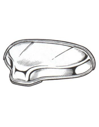 FANALE TARGA CROMATO IN PLASTICA FIAT 500 F / L / R 1965 1975