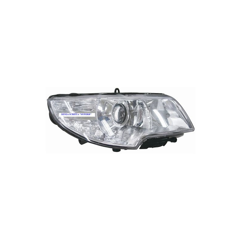 FARO FANALE PROIETTORE SX H7,H3 SENZA SCRITTA SUPERB SKODA SUPERB (3T4/3T5) 2008 2013 OEM 3T1941017C