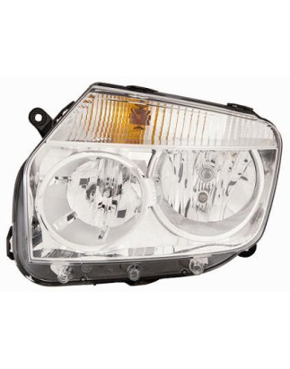 FARO FANALE PROIETTORE DX H7,H1 CROMATA ELETTRICA DACIA DUSTER I (HS) 2010 2017 OEM 260100067R