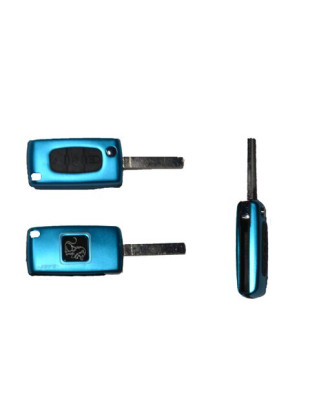 GUSCIO PER CHIAVI BLU 3 CON ALLOGGIO BATTERIA ROTONDO HU83 CITROEN C3 (SC) 2010 2013
