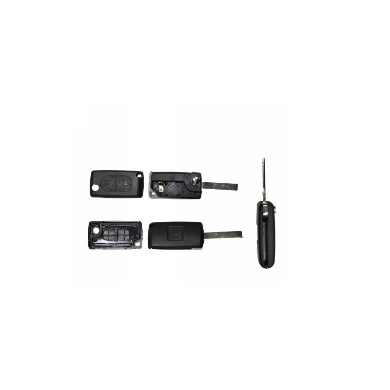 GUSCIO PER CHIAVI NERO 2 CON ALLOGGIO BATTERIA ESAGONALE HU83 CITROEN C2 (JM) 2008 2010