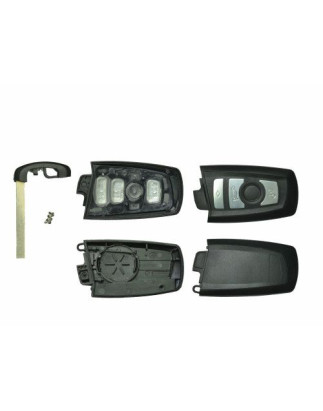 GUSCIO PER CHIAVI NERO CON TASTI ARGENTO 4 NUOVO STILE DI EMERGENZA BMW SERIES 5 (E60/E61) 2003 2010