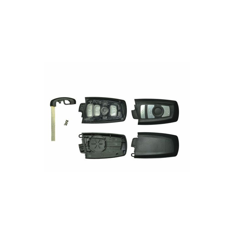 GUSCIO PER CHIAVI NERO CON TASTI ARGENTO 4 NUOVO STILE DI EMERGENZA BMW SERIES 5 (E60/E61) 2003 2010
