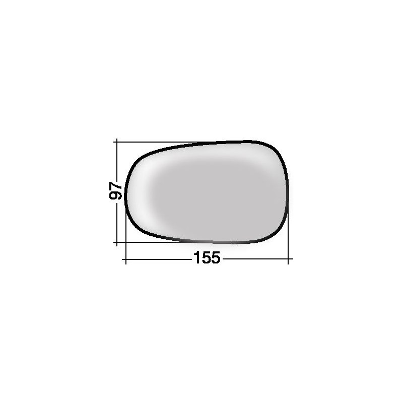 VETRO CON PIASTRA DX/SX RENAULT CLIO II (BB/CB) 1998 2001 OEM 6001547924