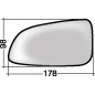 VETRO CON PIASTRA DX OPEL ASTRA H (A04) 2004 2010 OEM 13141988