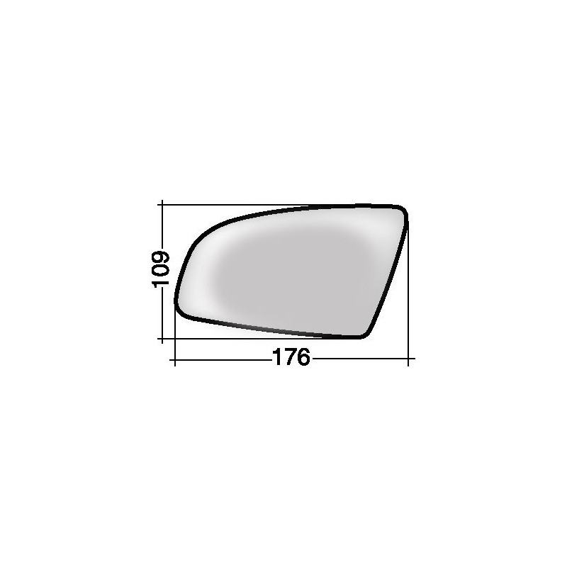 VETRO CON PIASTRA SX AUDI A3 (8P1/8PA) 2003 2008 OEM 8E0857535C