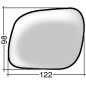 VETRO CON PIASTRA SX CROMATO SEAT AROSA (6H1) 1997 2000 OEM 1J1857522B
