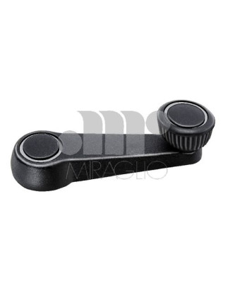 MANIGLIA ALZ ANT/POST DX/SX NERO CON FILETTO CROMATO VOLKSWAGEN GOLF I (17) 1977 1983 OEM 321837581A