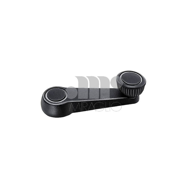 MANIGLIA ALZ ANT/POST DX/SX NERO CON FILETTO CROMATO VOLKSWAGEN GOLF I (17) 1977 1983 OEM 321837581A