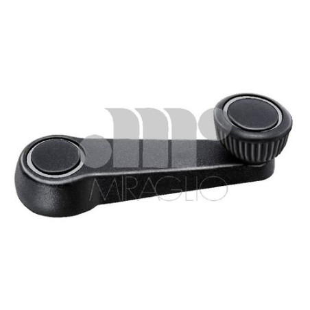 MANIGLIA ALZ ANT/POST DX/SX NERO CON FILETTO CROMATO VOLKSWAGEN GOLF I (17) 1977 1983 OEM 321837581A