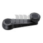 MANIGLIA ALZ ANT/POST DX/SX NERO CON FILETTO CROMATO VOLKSWAGEN GOLF I (17) 1977 1983 OEM 321837581A