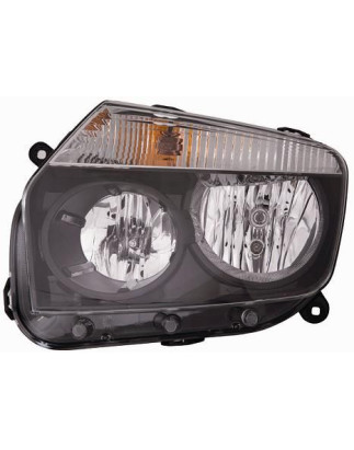 FARO FANALE PROIETTORE DX H7,H1 NERA ELETTRICA DACIA DUSTER I (HS) 2010 2017 OEM 260101891R