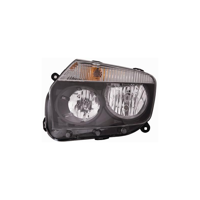 FARO FANALE PROIETTORE DX H7,H1 NERA ELETTRICA DACIA DUSTER I (HS) 2010 2017 OEM 260101891R