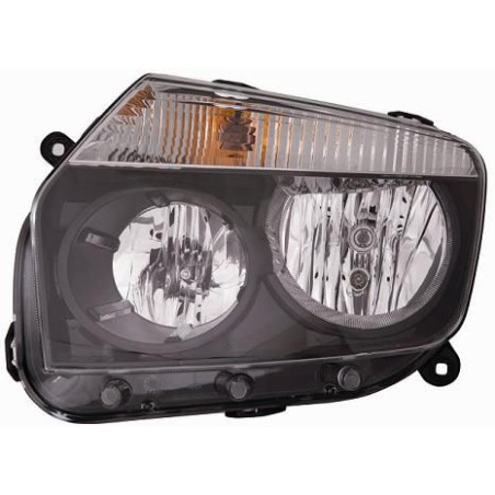 FARO FANALE PROIETTORE DX H7,H1 NERA ELETTRICA DACIA DUSTER I (HS) 2010 2017 OEM 260101891R