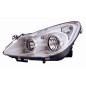 FARO FANALE PROIETTORE SX 3 H7,H1 CROMATA OPEL CORSA D (S07) 2006 2015 OEM 93189357