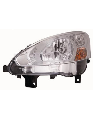 FARO FANALE PROIETTORE DX H4 CROMATA PEUGEOT PARTNER (5/G) 2008 2015 OEM 9677202380