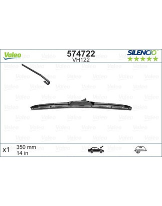 SPAZZOLA TERGI SILENCIO IBRIDA ANT SX SINGOLA 350mm CODICE BREVE: VH122
