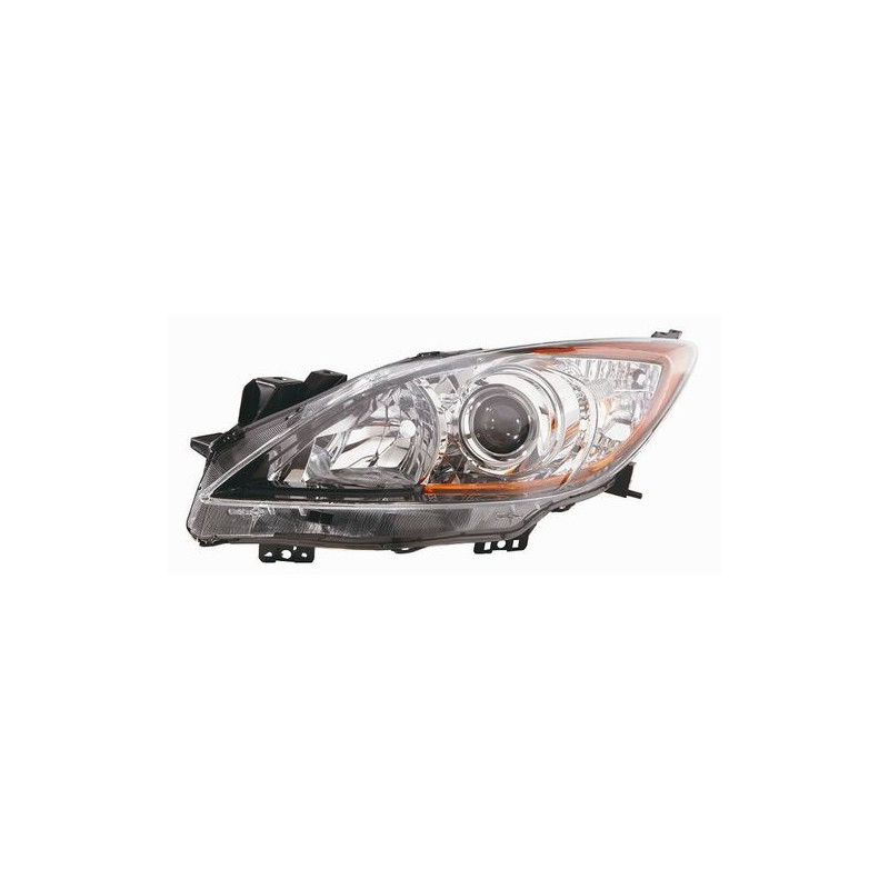FARO FANALE PROIETTORE DX 4 H11,HB3 NERA ELETTRICA MAZDA 3 SDN-H/B (BL/BK) 2008 2013 OEM BBP2510L0G