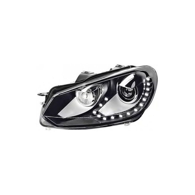 FARO DX BIXENO AFS+DRL A LED C/MOT EL S/CENTR VW GOLF 6 01/09 
