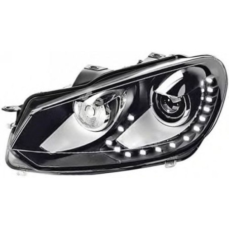 FARO DX BIXENO AFS+DRL A LED C/MOT EL S/CENTR VW GOLF 6 01/09