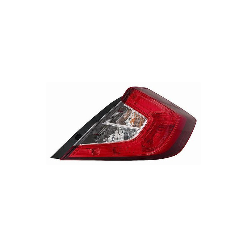 FANALE POST SX CON 4 W21W,WY21W,W16W LED ESTERNO HONDA CIVIC H/B (FC/FK) 2016 2022 OEM 33550TGLG01