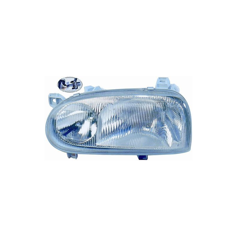 FARO FANALE PROIETTORE SX H1,H1 RETTANGOLARE + ADATTATORE TONDO VOLKSWAGEN GOLF III (1H1/1H5) 1992 1998 OEM 1H6941017AF