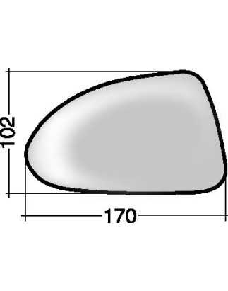 VETRO CON PIASTRA SX OPEL CORSA D (S07) 2006 2015 OEM 13187623