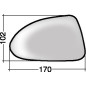 VETRO CON PIASTRA SX OPEL CORSA D (S07) 2006 2015 OEM 13187623