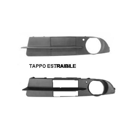 GRIGLIA PARAURTI ANT SX BMW SERIES 5 (E60/E61) 2003 2010 OEM 51117049243