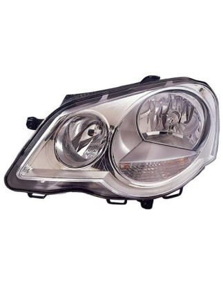 FARO FANALE PROIETTORE SX H7,H1 CROMATA VOLKSWAGEN CROSS POLO (9N3) 2005 2009 OEM 6Q1941007AJ