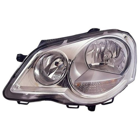 FARO FANALE PROIETTORE SX H7,H1 CROMATA VOLKSWAGEN CROSS POLO (9N3) 2005 2009 OEM 6Q1941007AJ