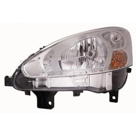 FARO FANALE PROIETTORE SX H4 CROMATA PEUGEOT PARTNER (5/G) 2008 2015 OEM 9677202480