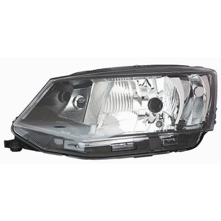 FARO FANALE PROIETTORE SX H4 NERA SKODA FABIA (NJ3) 2014 2018 OEM 6V1941015
