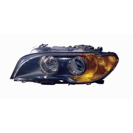 FARO FANALE PROIETTORE DX XENON NERA GIALLO BMW SERIES 3 COUPE/CABRIO (E46) 2003 2006 OEM 63126935716