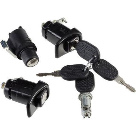 IMPARIGLIO 4 ANT/POST DX/SX 2 PORTE 1 CHIUSURA POST(COFANO) E 1 BLOCCHETTO AVVIAMENTO FIAT PANDA (141) 1986 2003 OEM 7654911
