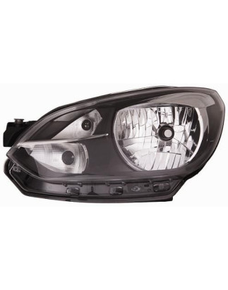 FARO FANALE PROIETTORE SX H4 NERA NERO VOLKSWAGEN UP (121/122/123/BL1/BL2/BL3) 2012 2016 OEM 1S1941016M